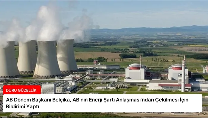 AB Dönem Başkanı Belçika, AB’nin Enerji Şartı Anlaşması’ndan Çekilmesi İçin Bildirimi Yaptı
