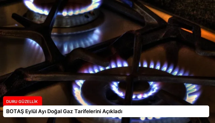 BOTAŞ Eylül Ayı Doğal Gaz Tarifelerini Açıkladı