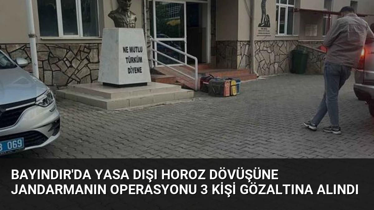Bayındır’da Yasa Dışı Horoz Dövüşüne Jandarmanın Operasyonu 3 Kişi Gözaltına Alındı