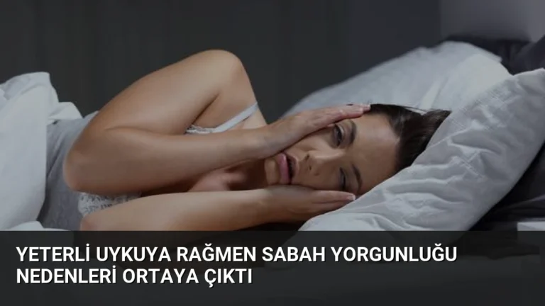 Yeterli Uykuya Rağmen Sabah Yorgunluğu Nedenleri Ortaya Çıktı