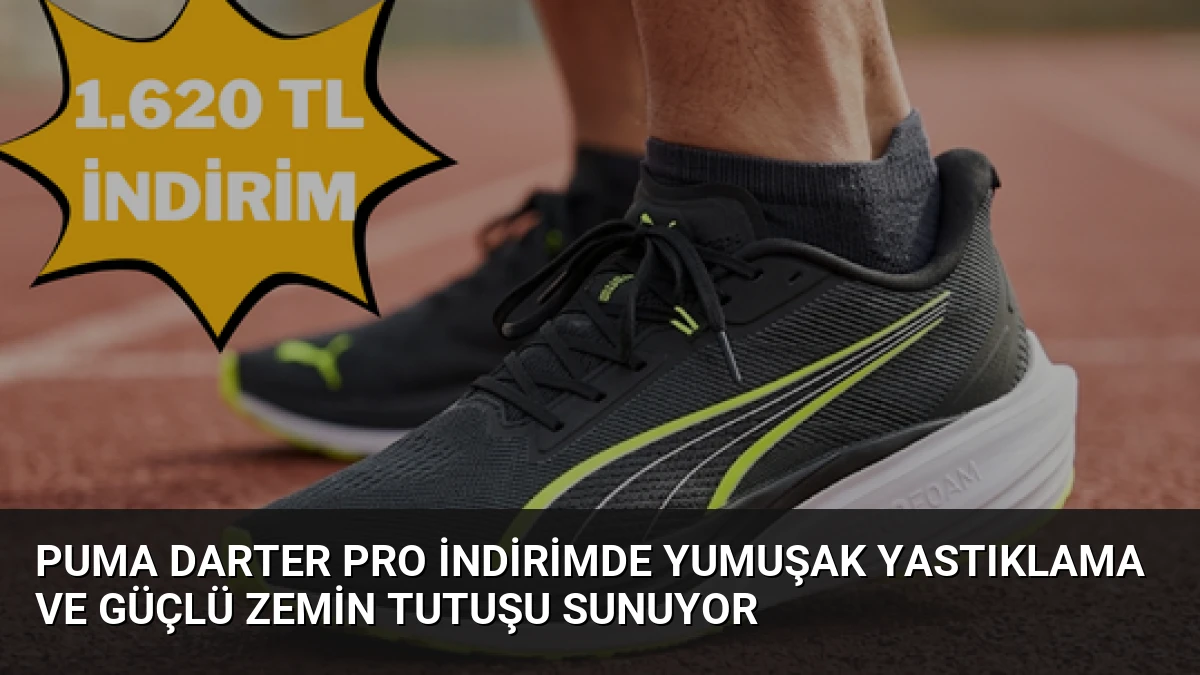 Puma Darter Pro İndirimde Yumuşak Yastıklama ve Güçlü Zemin Tutuşu Sunuyor