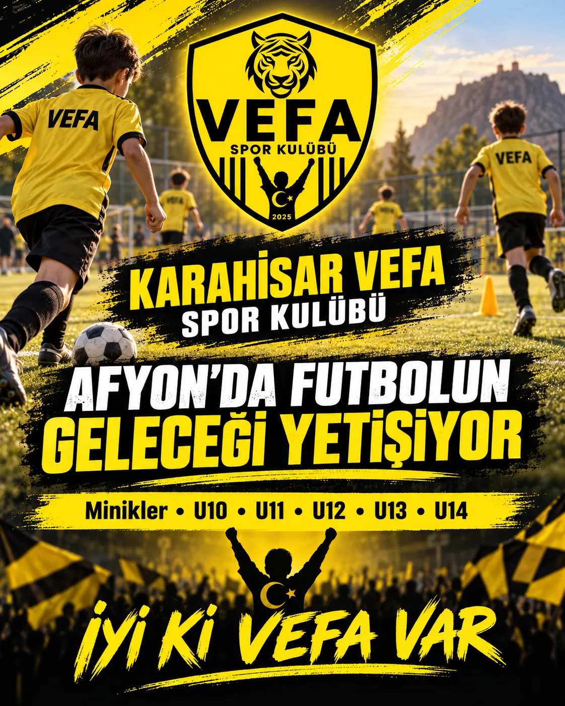Karahisar Vefa Spor Kulübü, Afyonkarahisar’da Futbolun Geleceğini Yetiştiriyor