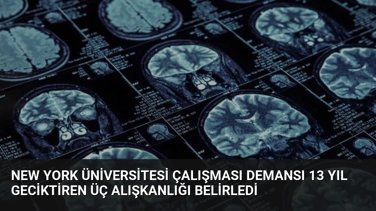 New York Üniversitesi Çalışması Demansı 13 Yıl Geciktiren Üç Alışkanlığı Belirledi