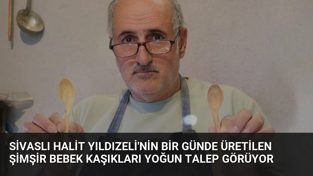 Sivaslı Halit Yıldızeli’nin Bir Günde Üretilen Şimşir Bebek Kaşıkları Yoğun Talep Görüyor