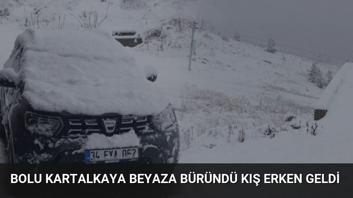 Bolu Kartalkaya Beyaza Büründü Kış Erken Geldi