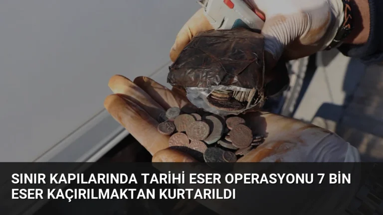 Sınır Kapılarında Tarihi Eser Operasyonu 7 Bin Eser Kaçırılmaktan Kurtarıldı